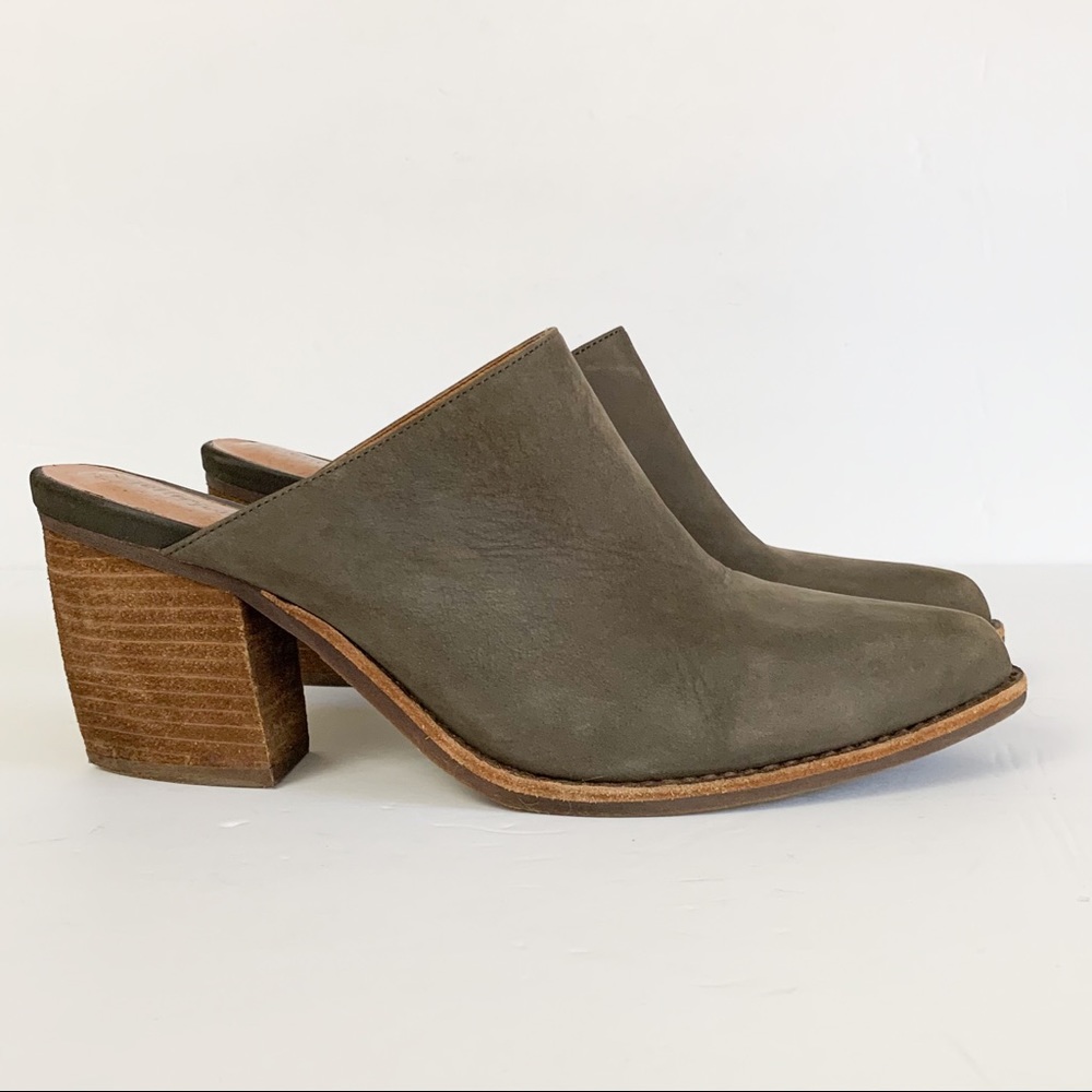 Jeffrey Campbell Favela 2 Suede Mules Slip On Heels Pointed Toe